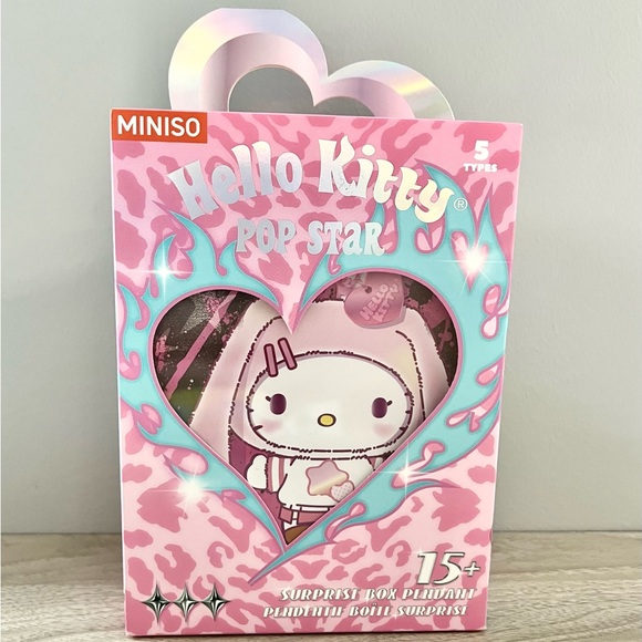 Miniso Hello Kitty Pop Star Vinyl Plush Pendant - Zest - Picture 3 of 8